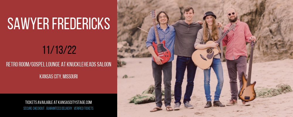 Sawyer Fredericks at Knuckleheads tickets Sawyer Fredericks at Knuckleheads