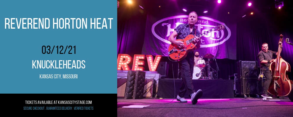 Reverend Horton Heat at Knuckleheads tickets Reverend Horton Heat at Knuckleheads