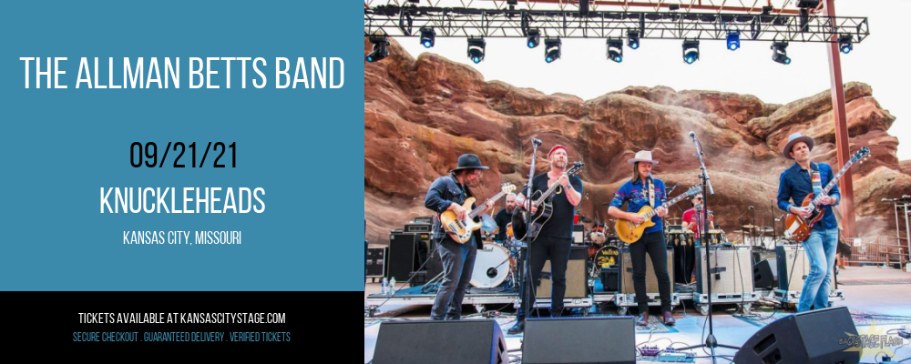 The Allman Betts Band at Knuckleheads tickets The Allman Betts Band at Knuckleheads