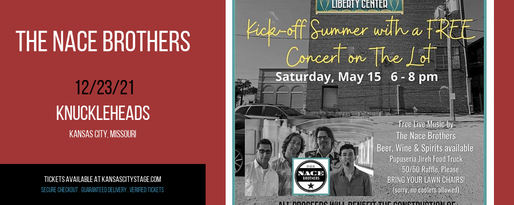 The Nace Brothers at Knuckleheads tickets The Nace Brothers at Knuckleheads