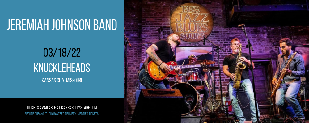 Jeremiah Johnson Band at Knuckleheads tickets Jeremiah Johnson Band at Knuckleheads