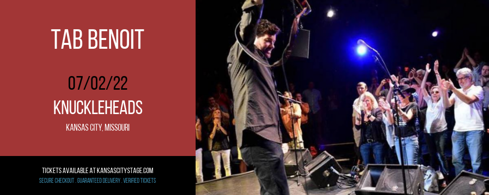 Tab Benoit at Knuckleheads tickets Tab Benoit at Knuckleheads