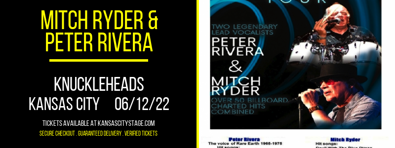 Mitch Ryder & Peter Rivera at Knuckleheads tickets Mitch Ryder & Peter Rivera at Knuckleheads