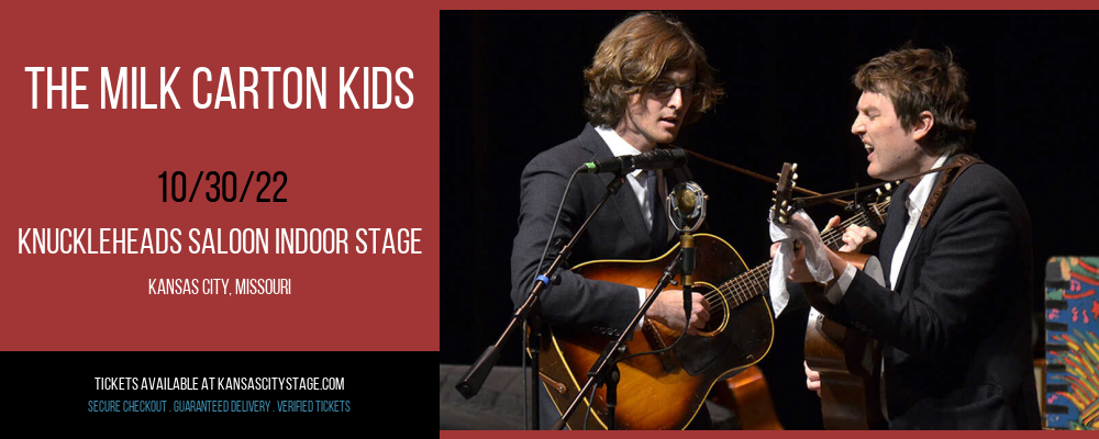 The Milk Carton Kids at Knuckleheads tickets The Milk Carton Kids at Knuckleheads
