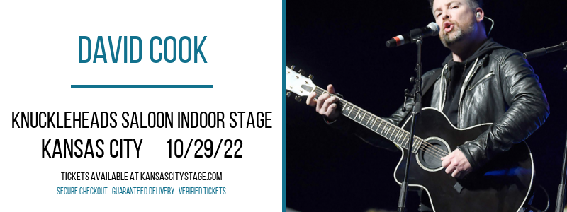 David Cook at Knuckleheads tickets David Cook at Knuckleheads