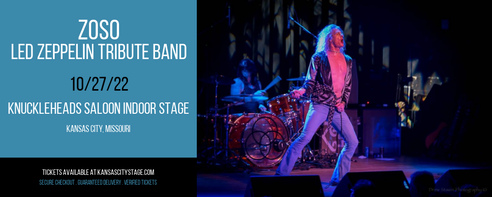 Zoso - Led Zeppelin Tribute Band at Knuckleheads tickets Zoso - Led Zeppelin Tribute Band at Knuckleheads