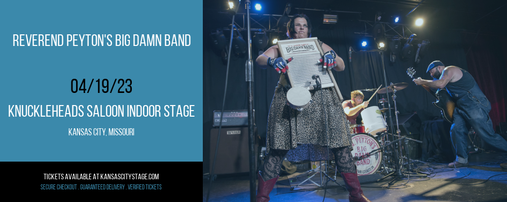 Reverend Peyton's Big Damn Band at Knuckleheads tickets Reverend Peyton's Big Damn Band at Knuckleheads