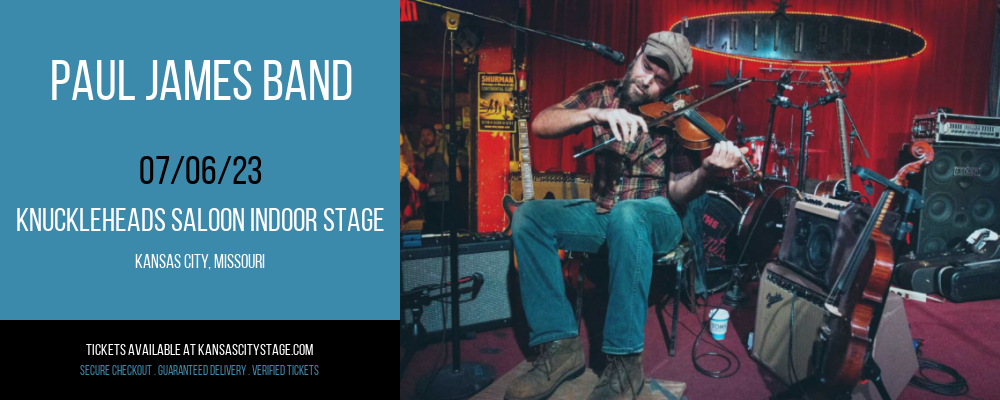 Paul James Band at Knuckleheads tickets Paul James Band at Knuckleheads