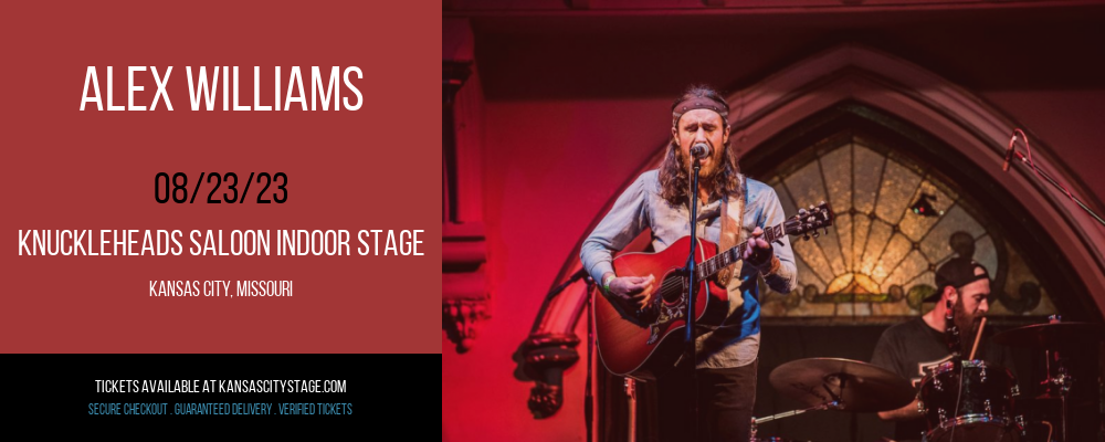 Alex Williams at Knuckleheads tickets Alex Williams at Knuckleheads