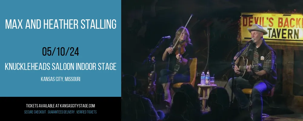 Max and Heather Stalling at Knuckleheads Saloon Indoor Stage