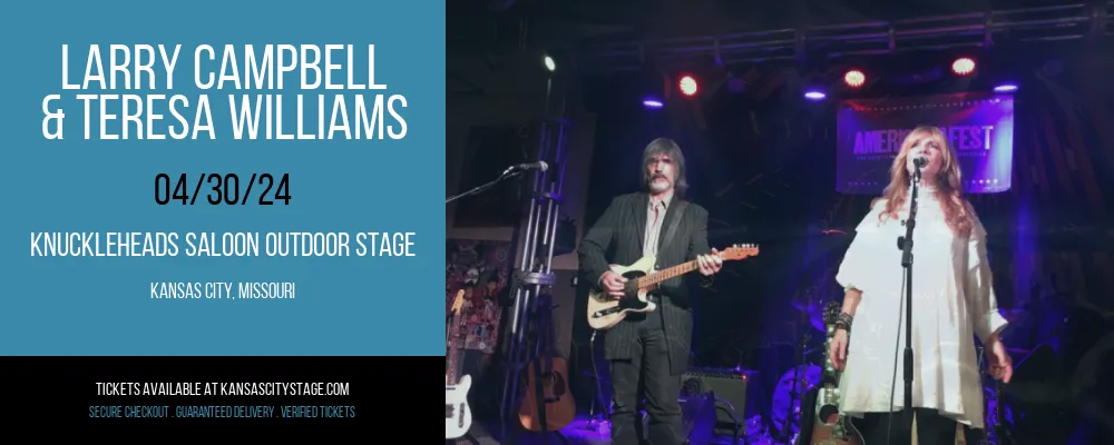 Larry Campbell & Teresa Williams at Knuckleheads Saloon Outdoor Stage