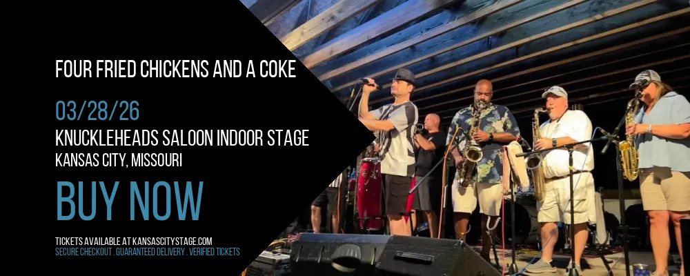 Four Fried Chickens and A Coke at Knuckleheads Saloon Indoor Stage